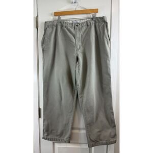 Columbia Men's Gray Cotton Canvas Utility Workwear Hiking Pants Size 40 x 30